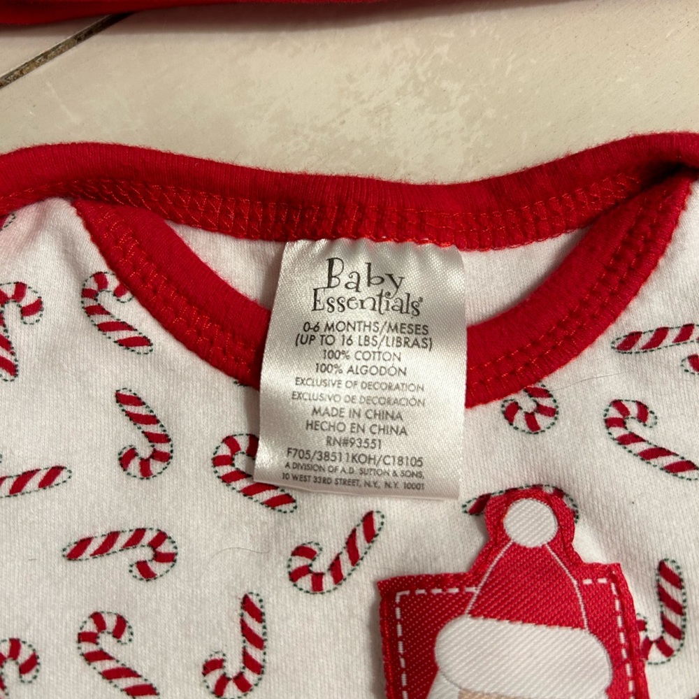 0-6 month onesie with matching hat